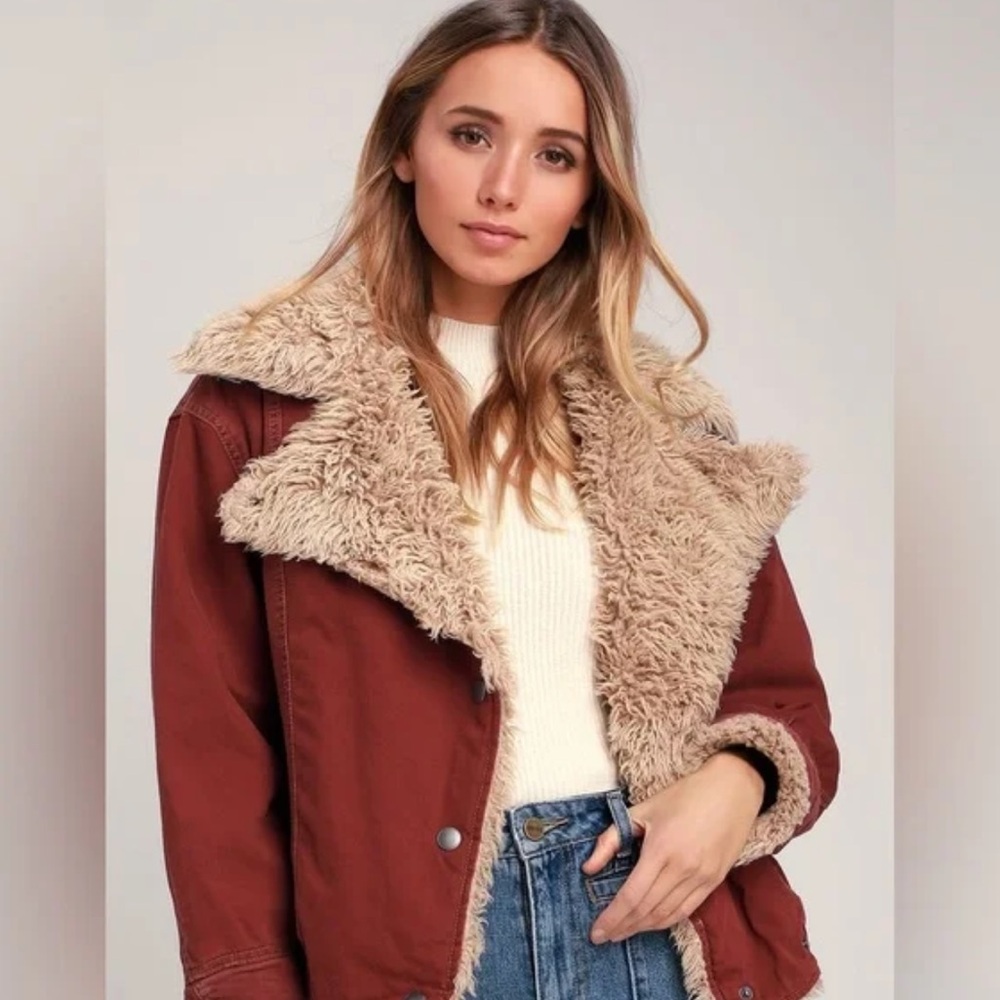 Free People Owen Sherpa Jacket XS